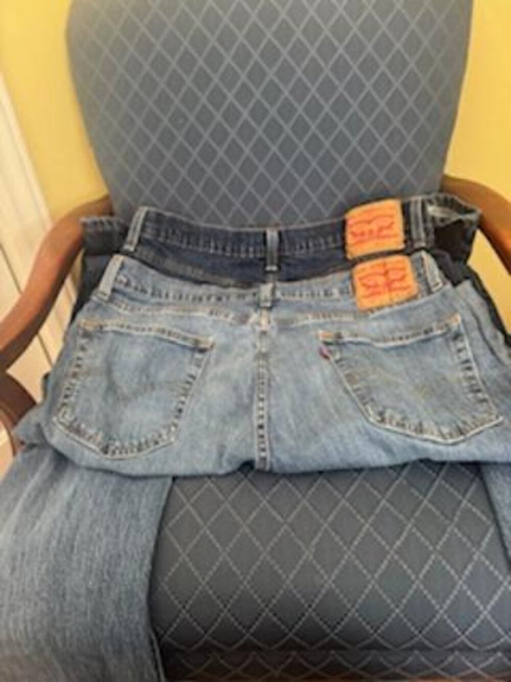 2 Pair Men’s Levi 527 Blue Jeans 36x30 - Picture 5 of 6